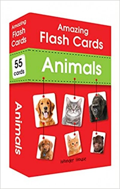 Amazing Flashcards (Pack Of 55Cards: 52 available)-Animals