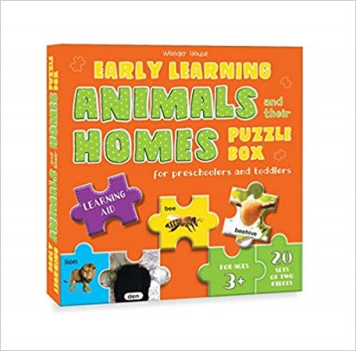 Early Learning Animals & Their Homes Puzzle Box For Preschool