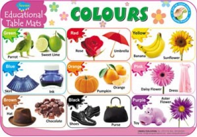 Educational Table Mats Colours