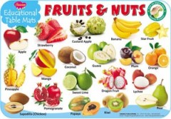 Educational Table Mats Fruits & Nuts