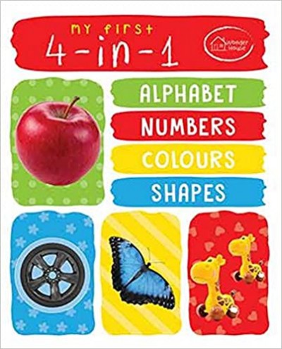 My First 4-In-1 Alphabet Numbers Colours Shapes: Padded Board Books